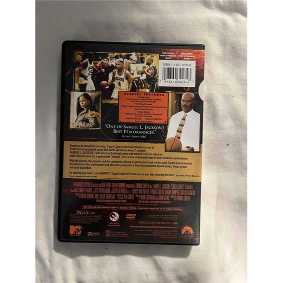 Rare Coach Carter DVD, Orginal DVD but Also Second DVD From CleanFilms Edited - Picture 4 of 8